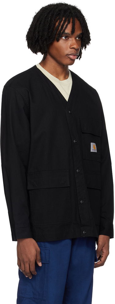 Pleteni pulover Carhartt WIP Buttoned Workwear Jacket Črna | I033020, 1