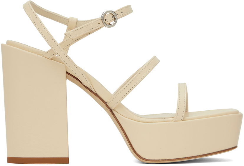 Modni dodatki Aeyde Aeyde Katalin Heeled Sandals Bež | A11-HS-ATNS11BL38-SS24-100-007
