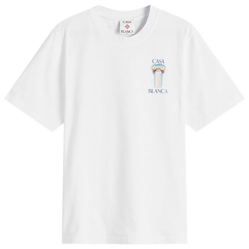 Majica Casablanca La Colomne Graphic T-Shirt, Size Large Bela | MPS25-JTS-001-05
