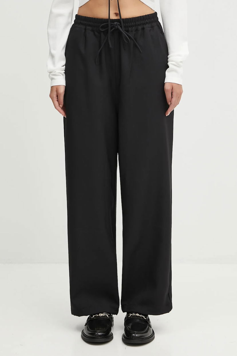 Hlače Y-3 Y-3 3S Track High-Waist Wide-Leg Pants Črna | JV6772