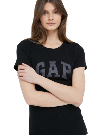 Majica GAP Logo T-shirt Črna | 268820.11TRUEBLAC.