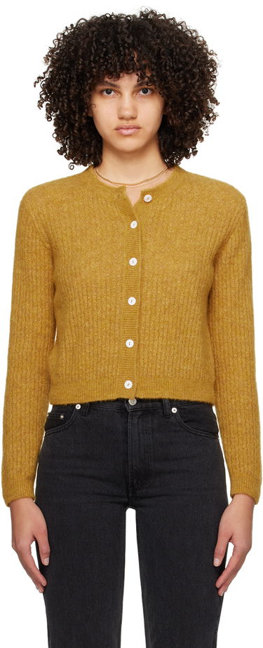Pleteni pulover A.P.C. Milo Cardigan Rumena | WPABE-F22246, 0