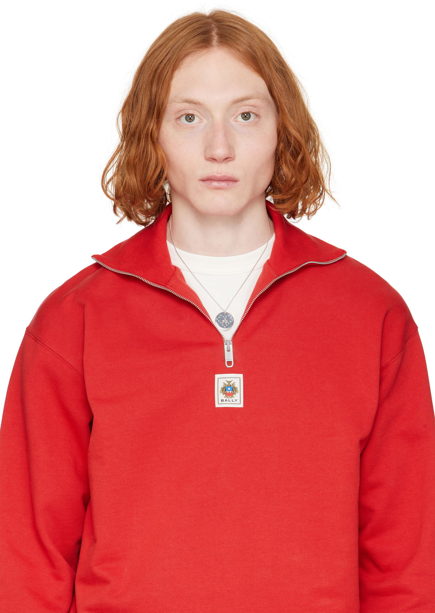 Ogrlica A.P.C. A.P.C. Eloi Perforated Disc Pendant Necklace Kovinski | MEAEC-M70868, 1