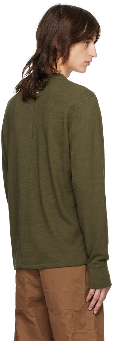 Majica rag & bone Rag & Bone Classic Flame Henley Zelena | MBC22FT037TL37, 2