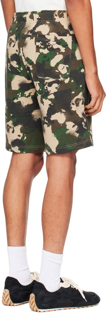 Kratke hlače BAPE Map Camo Regular Fit Shark Sweat Shorts Zelena | 001SPL301001M, 2