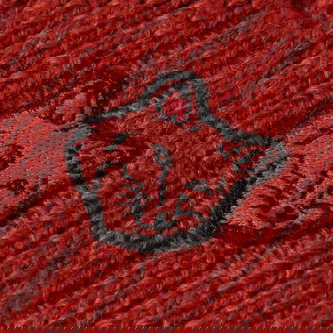 Beanie MAISON KITSUNÉ Fox Head Patch Ribbed Beanie Bordo | LM06111KT1022-P669, 1