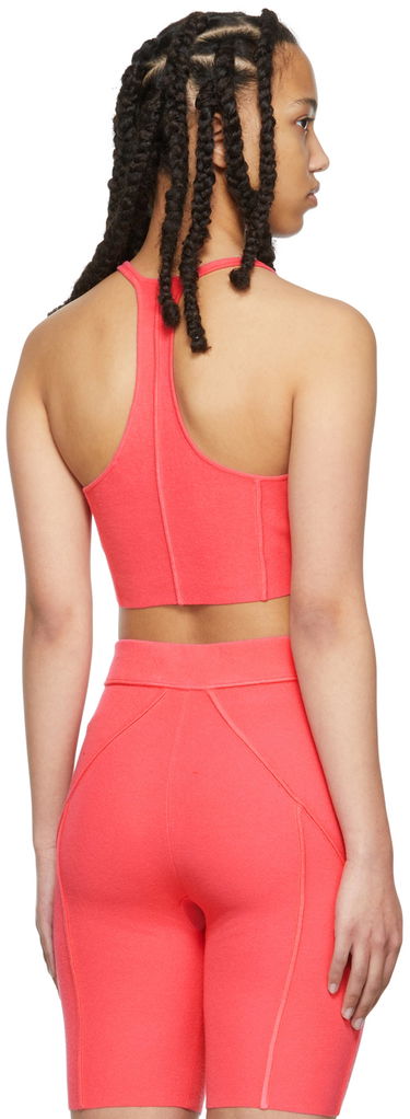 Majica brez rokavov Helmut Lang Helmut Lang Ribbed Bra Top Roza | M02HW712, 2