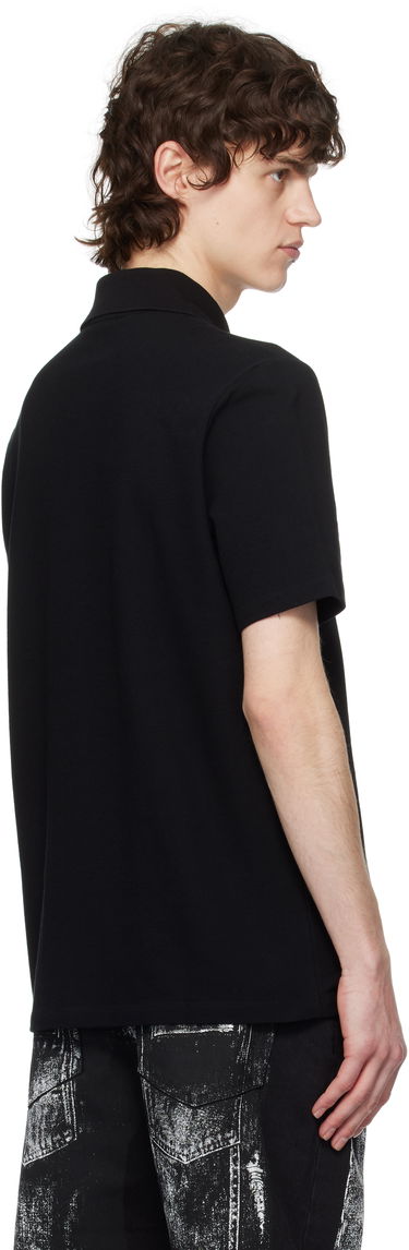 Polo majica Balmain Balmain Logo Patch Polo Črna | EH1GC027BC92, 2