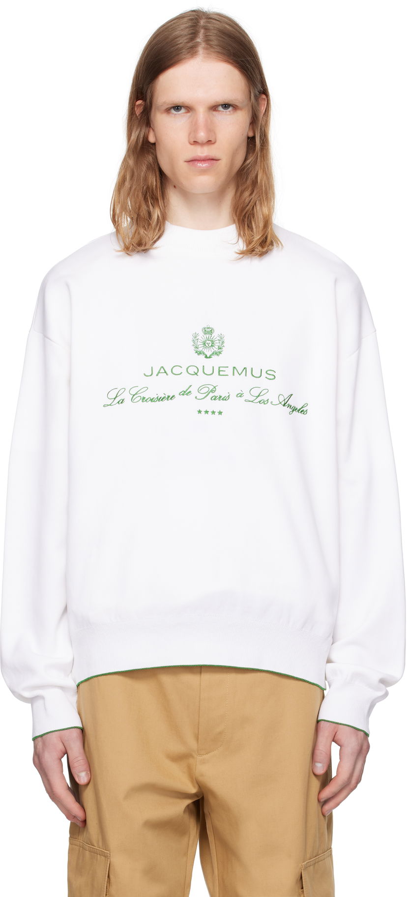 Pulover Jacquemus Jacquemus La Croisière 'The Venice' Sweatshirt Bela | 25E255KN544-2427