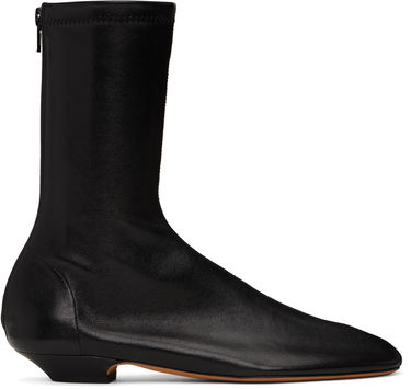 Superge in čevlji Khaite Khaite Apollo Flat Ankle Boots Črna | F1082-836, 0