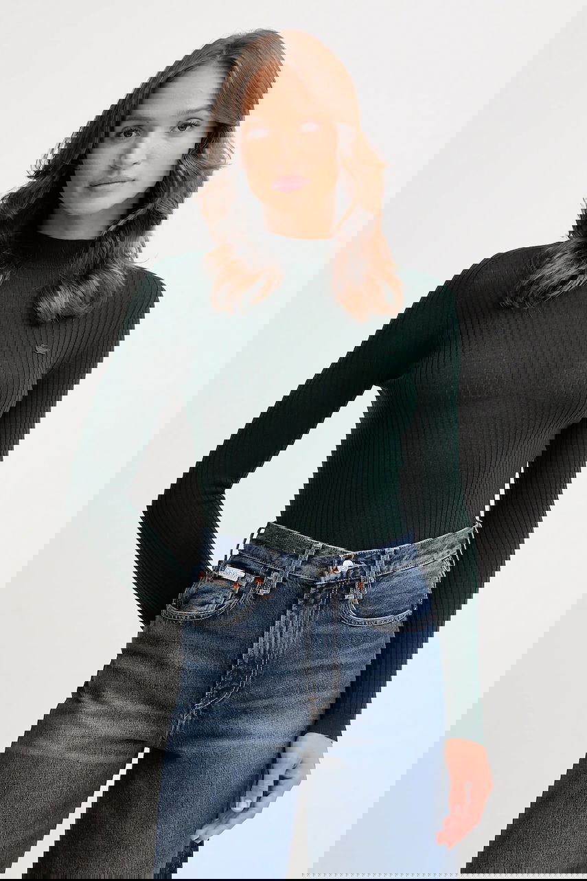 Pleteni pulover Lacoste Lacoste Turtleneck Ribbed Sweater Zelena | AF4189, 0