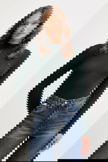 Pleteni pulover Lacoste Lacoste Turtleneck Ribbed Sweater Zelena | AF4189, 0