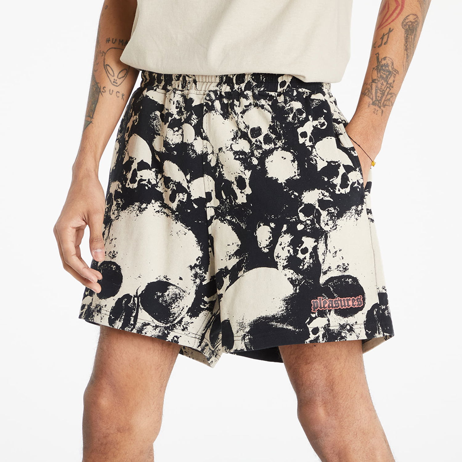Kratke hlače Pleasures Despair Cotton Shorts Črna | P22SP013 black, 0