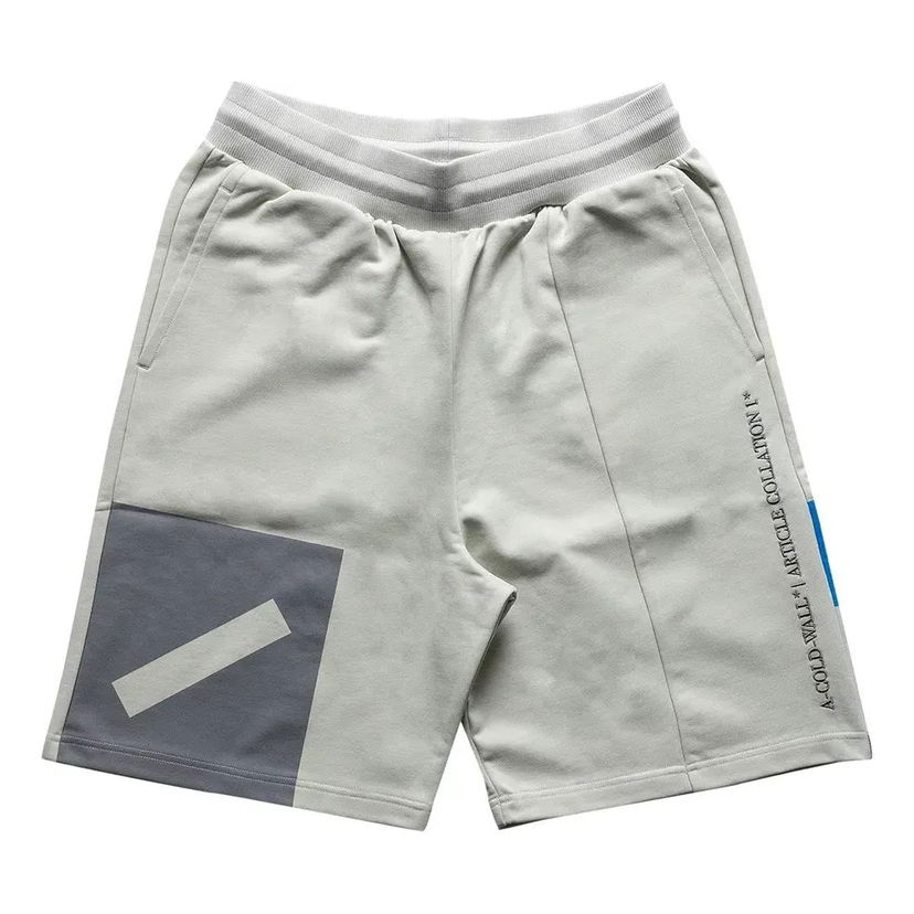 Kratke hlače A-COLD-WALL* A-COLD-WALL* Hemisphere Print Shorts Bež | ACWMB056-CHALK