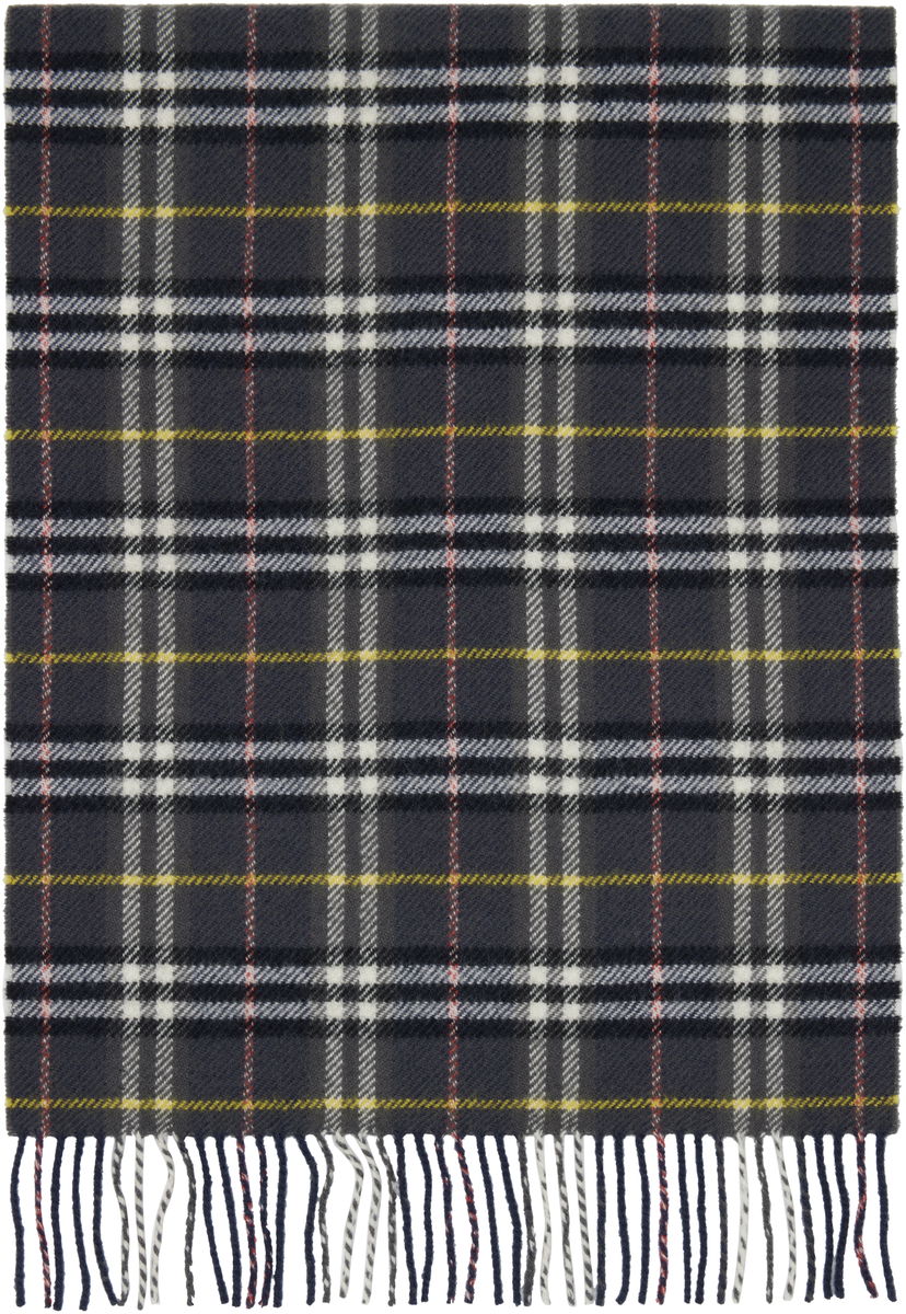 Šala Burberry Burberry British Wool Check Scarf Mornarica | 8109460