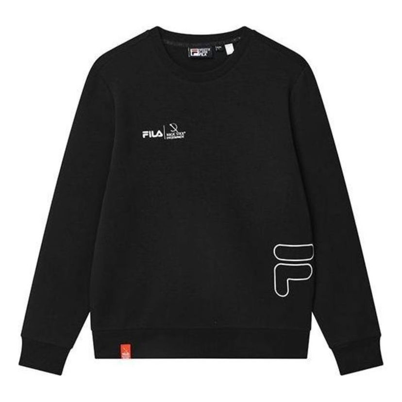 Pleteni pulover FILA Core Magic Stick Original Sweater Črna | F11M319202F-BK