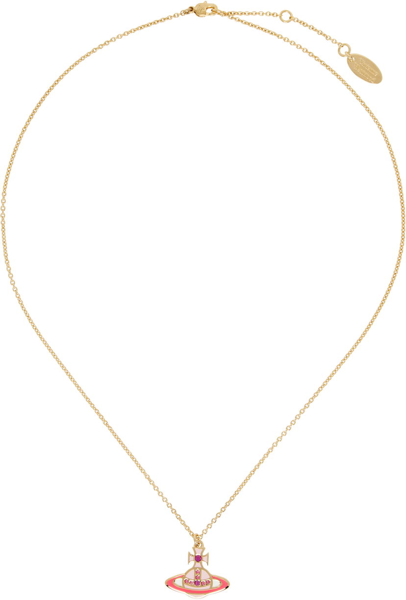 Ogrlica Vivienne Westwood Vivienne Westwood Concetta Bas Relief Pendant Necklace Roza | 630203F0-02R857-