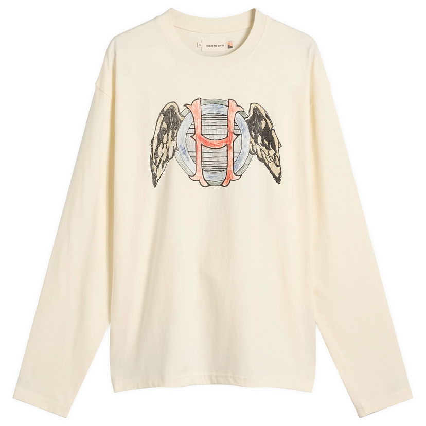 Majica Honor The Gift Honor Wings Long Sleeve T-Shirt Bež | HTG250248-BON