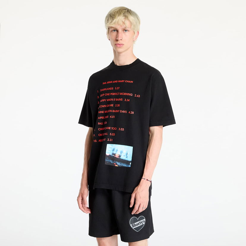Majica Pleasures Darklands T-Shirt Black Črna | P24F076 BLACK