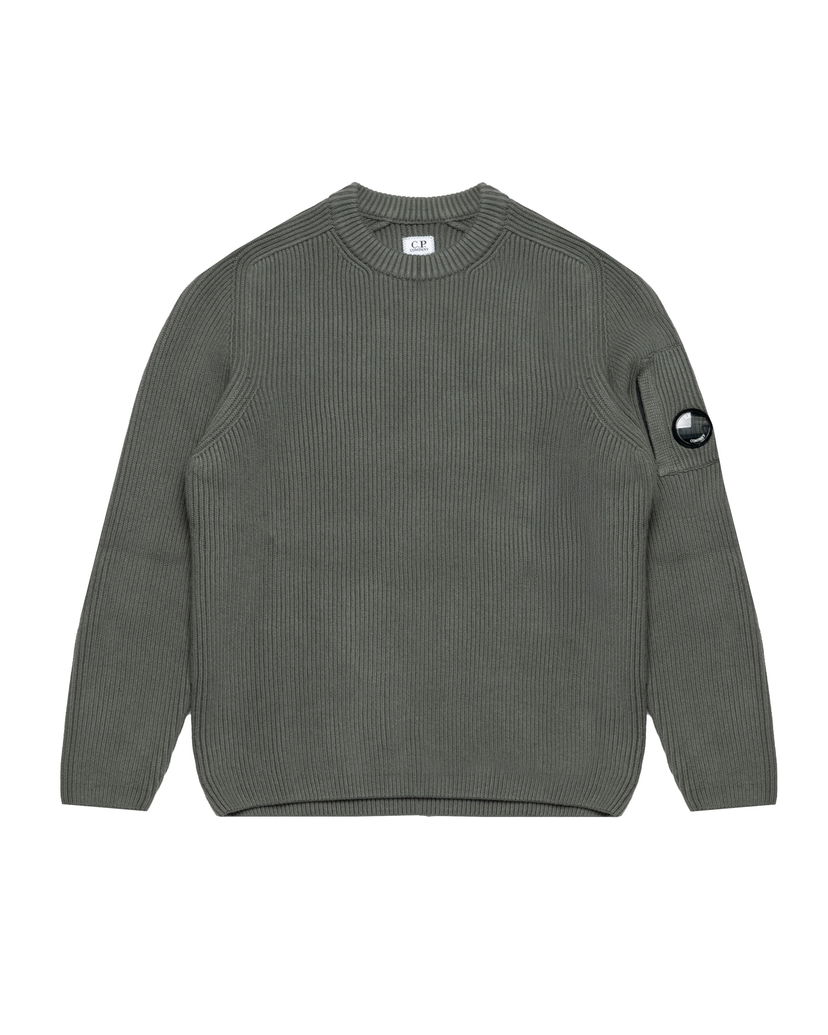 Pleteni pulover C.P. Company C.P. Company Knitted Crew Neck Sweater Zelena | 19CMKN015A006608A-921