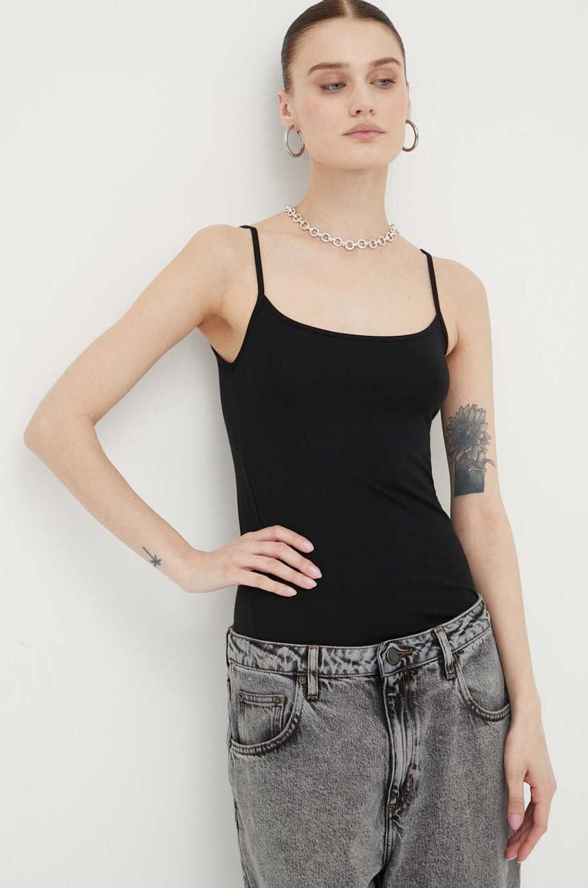 Majica brez rokavov Samsoe Samsoe Tank Top Črna | F00001561, 0