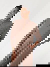 Cropped Half Zip Sweatshirt