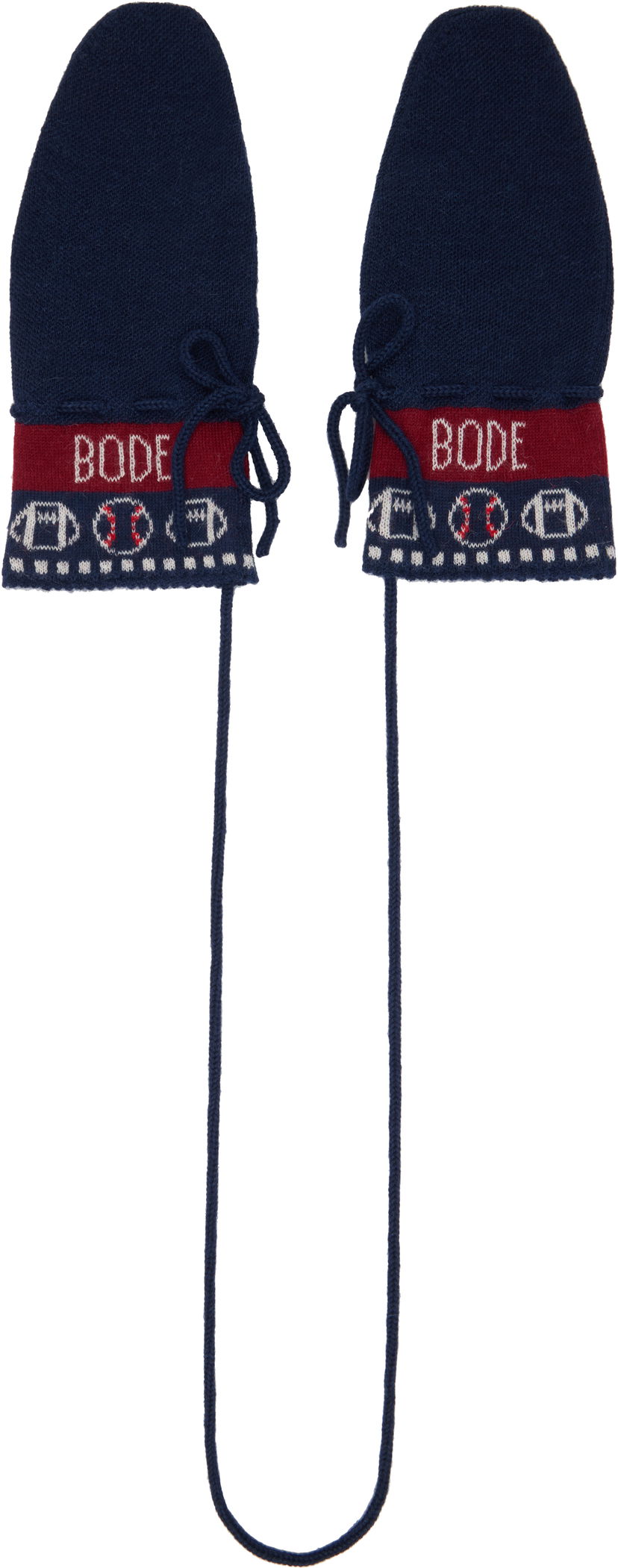 Rokavice Bode Jacquard Mittens Modra | MRF24KA022