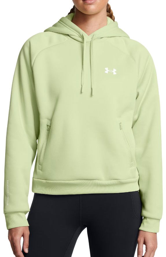 Pulover Under Armour Hoodie With Kangaroo Pocket Zelena | 1386504-383