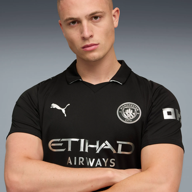 Dres Puma Manchester City Away Replica Jersey 2025/26 Črna | 780350-02, 2