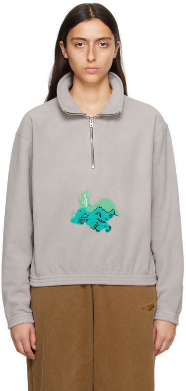 Pulover We11done We11done Pony Fleece Pullover Siva | WD-TS3-23-893-U-GY, 0