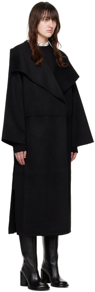 Plašči TOTEME Signature Wool Oversized Coat Črna | 211-110-717, 1