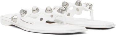 Superge in čevlji Alexander Wang Alexander Wang Rexa Thong Flat Sandals Bela | 30225S008, 3