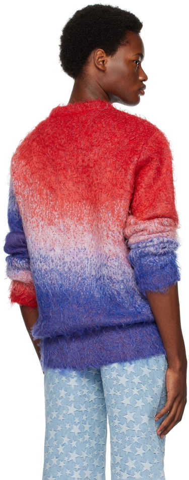 Pleteni pulover ERL ERL Gradient Knit Sweater Rdeča | ERL06N005, 2
