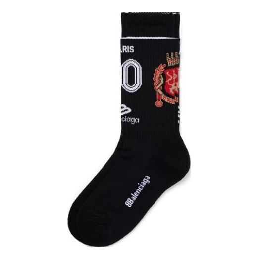 Nogavice Balenciaga Balenciaga Soccer Socks Črna | 778806472B41000