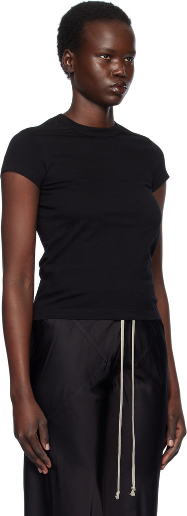 Majica Rick Owens Rick Owens Hollywood Cropped Level T-Shirt Črna | RP01E7235 JA, 1