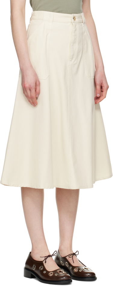 Krila A.P.C. A.P.C. Laurie Midi Skirt Bež | COGBJ-F06410, 1