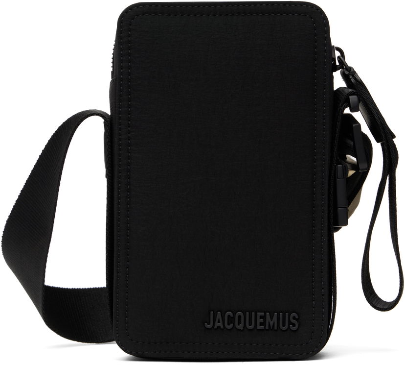 Torba za čez ramo Jacquemus Jacquemus Vertical Cuerda Bag Črna | 23E235BA091-3174