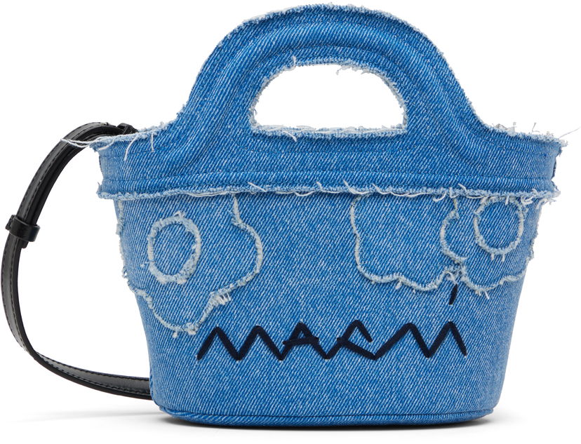 Torbica Marni Marni Tropicalia Micro Denim Tote Bag Modra | BMMP0096L6 P8201