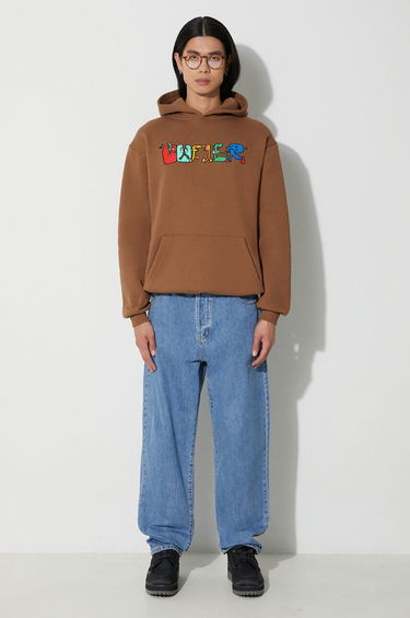 Pulover Butter Goods Pullover Hoodie With Print Rjava | BGQ3231803, 1