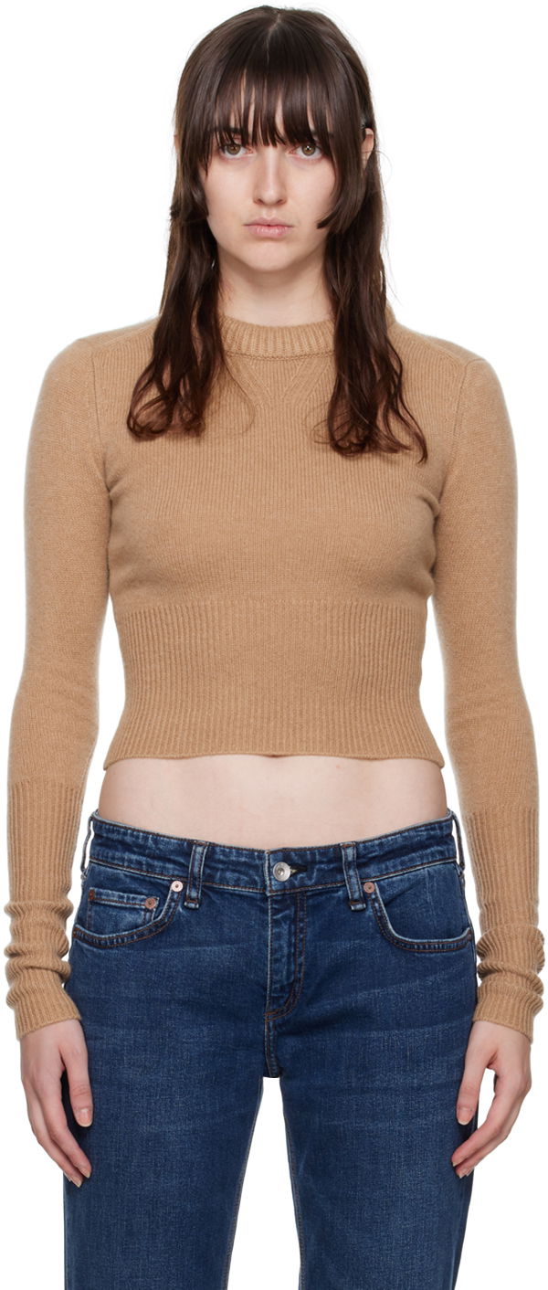 Pleteni pulover rag & bone Rag & Bone Pierce Slim Crewneck Sweater Bež | WAS22FS069CC69