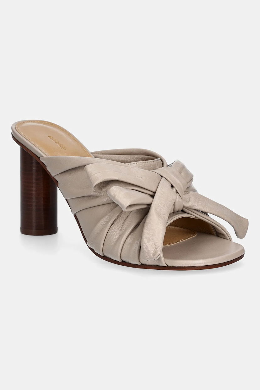 Superge in čevlji JW Anderson JW Anderson Knotted Heeled Mules Bež | SN0095.LA0161.190