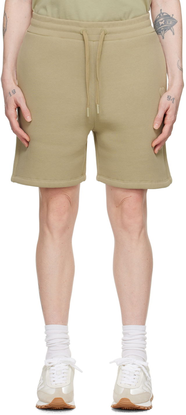 Kratke hlače AMI Paris de Cœur Shorts Zelena | USO325.749