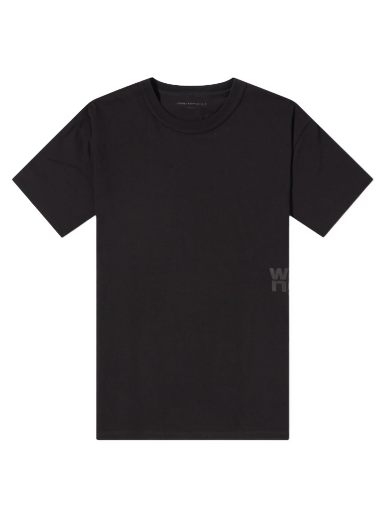 Majica Alexander Wang Rubberised Logo Cotton T-shirt Črna | 4CC3221357-001