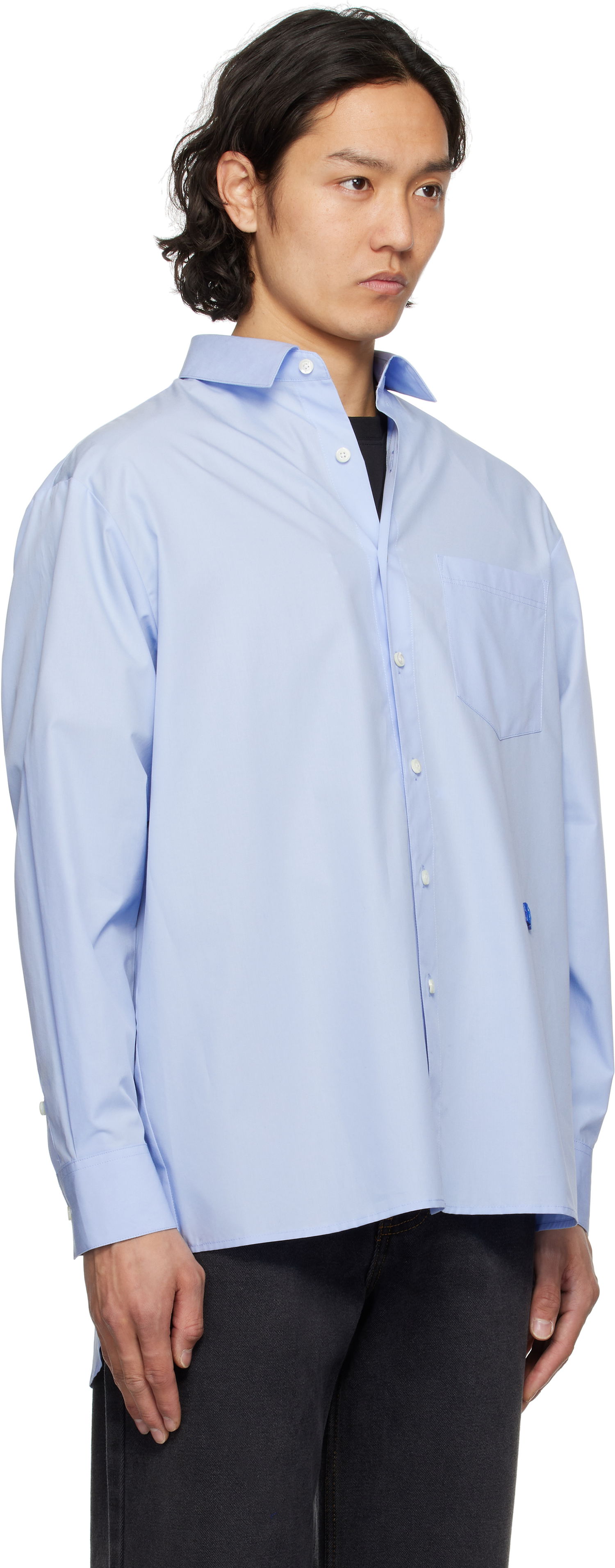 Srajce ADER ERROR ADER error TRS Tag 01 Shirt Modra | BO42FYSH0101SB, 1