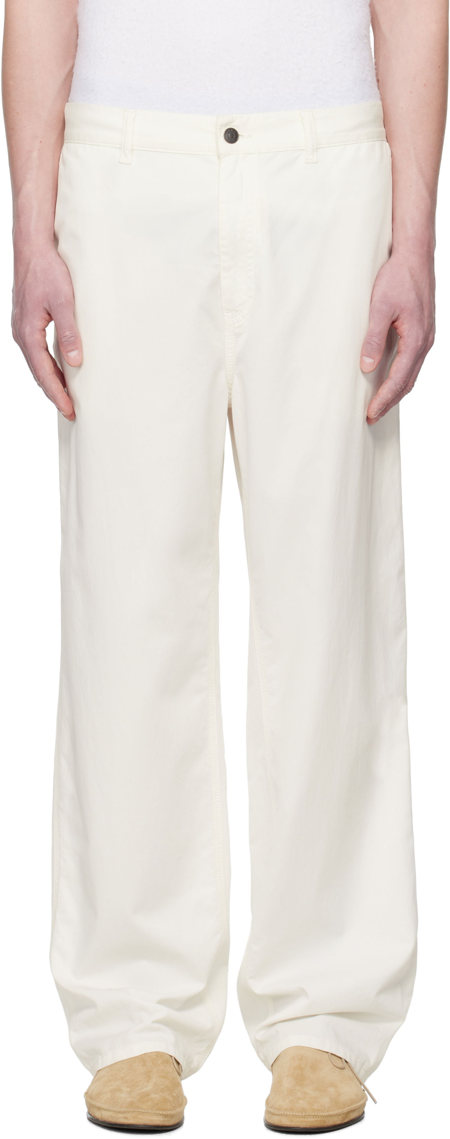 Hlače The Row The Row Sankuro Trousers Bela | 981-W3670, 0