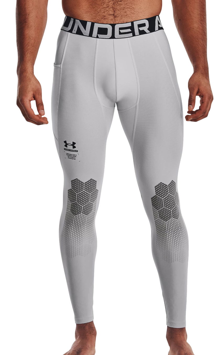 Nogavice Under Armour HeatGear Compression Leggings Siva | 1370413-014