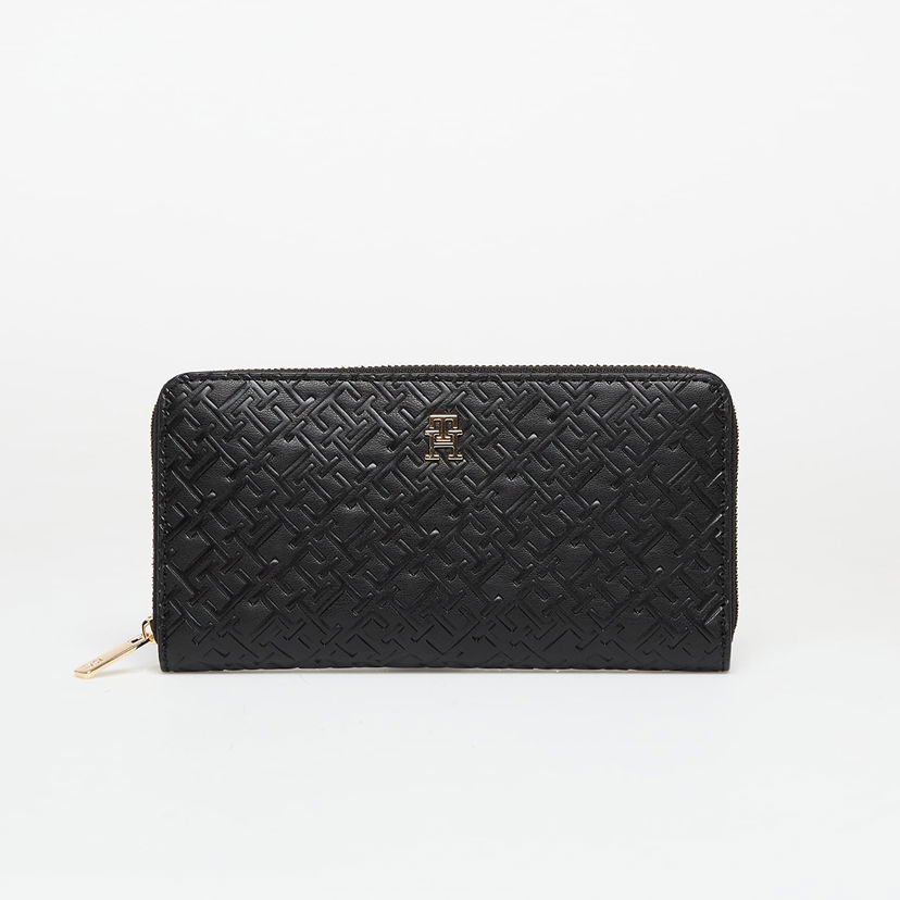 Denarnica Tommy Hilfiger Wallet TH Icon Large Za Mono Embo Wallet Black Universal Črna | AW0AW17955 BDS