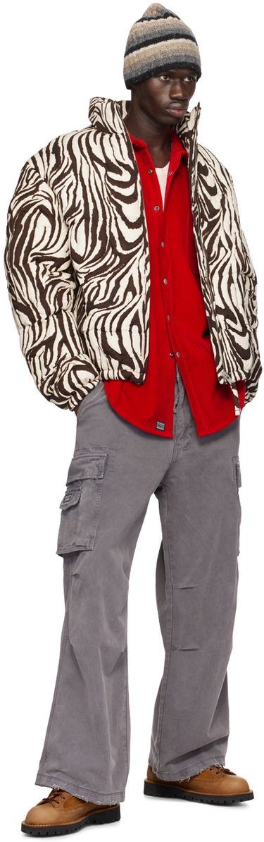 Puhovka ERL ERL Zebra Quilted Puffer Črna | ERL09C002, 3
