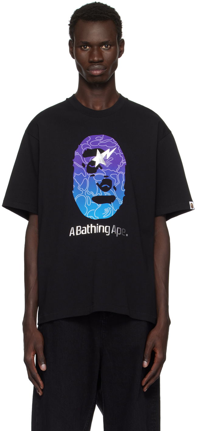 Majica BAPE Ape Head Relaxed Fit T-shirt Črna | 001TEK801321M