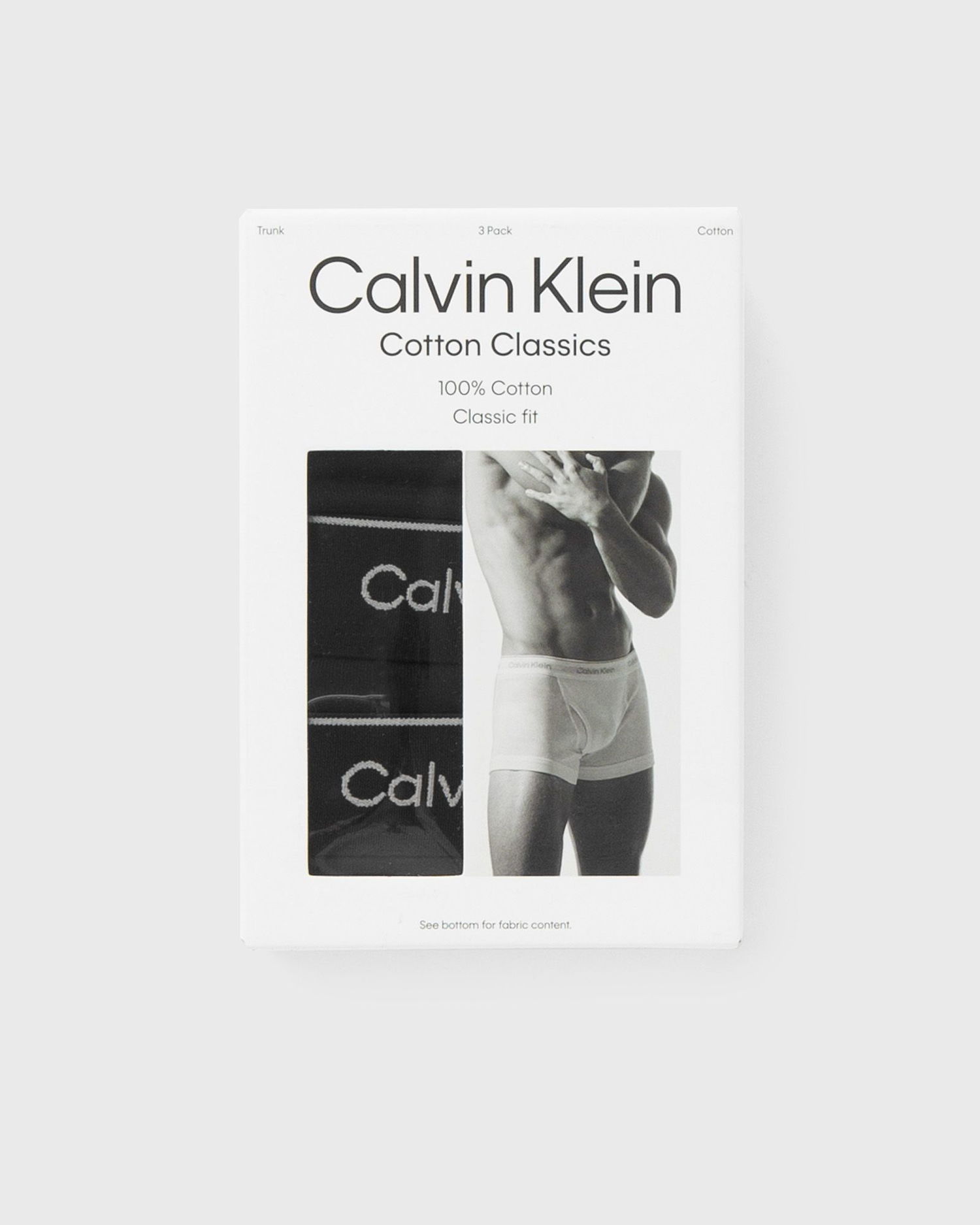 Boksarice CALVIN KLEIN 3-Pack Trunk Boxers & Briefs XL Črna | 000NB4002A001, 1